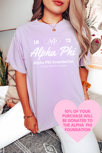 APHI- Oval Greek Letters Philanthropy Tee