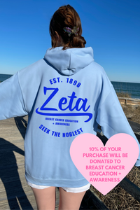 ZTA- Blue Circle of Philanthropy Hooded Sweatshirt