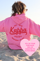 KKG- Pink and Red Circle of Philanthropy Hooded Sweatshirt