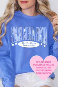 SIGMA- Outline Arch Philanthropy Comfort Colors Sweatshirt