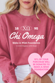 CHI O- Oval Greek Letters Philanthropy Comfort Colors Sweatshirt