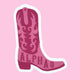 Cowgirl Boot Sorority Sticker