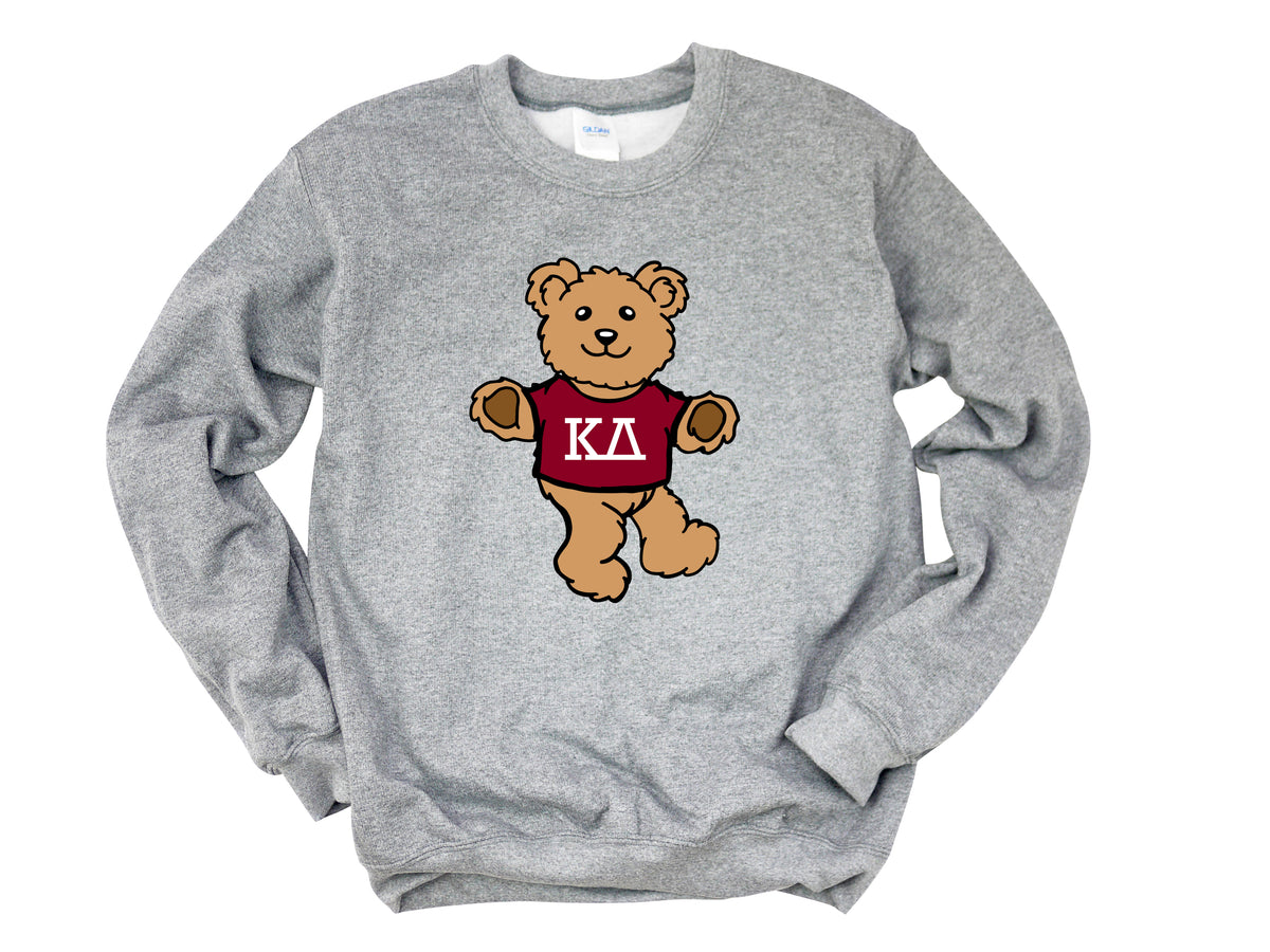 Teddy Bear Greek Letters Sorority Sweatshirt