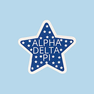 ADPi EXCLUSIVE Dark Blue Star Sticker
