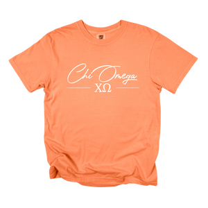 CHI O- Greek Letters and Script Tee