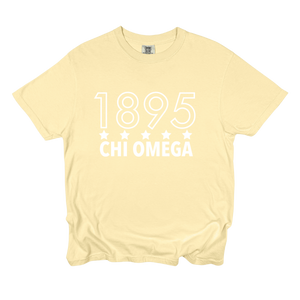CHI O- Outlined Year Tee