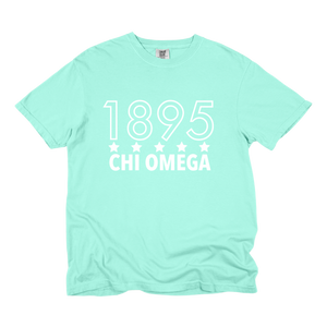CHI O- Outlined Year Tee