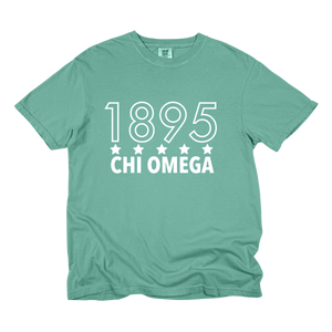 CHI O- Outlined Year Tee