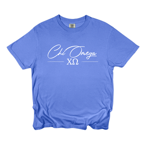 CHI O- Greek Letters and Script Tee