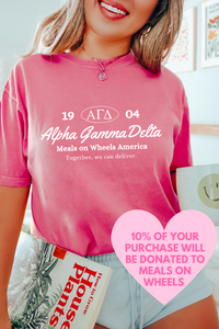 AGD- Oval Greek Letters Philanthropy Tee