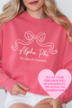 APHI- Ribbon Bow Philanthropy Comfort Colors Sweatshirt