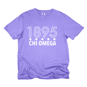 CHI O- Outlined Year Tee