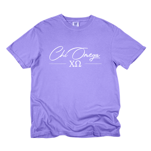 CHI O- Greek Letters and Script Tee