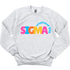 SIGMA- Colorful Letters Sorority Crewneck Sweatshirt
