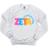 ZTA- Colorful Letters Sorority Crewneck Sweatshirt