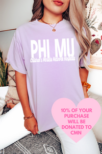 PHI MU- Through and Through Philanthropy Tee