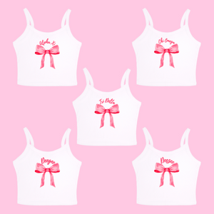 Pink Bow Sorority Tank