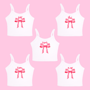 Pink Bow Sorority Tank