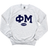 PHI MU- Alumna Greek Letters Sorority Crewneck Sweatshirt
