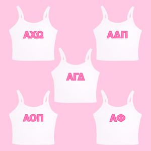 Greek Letters Sorority Tank