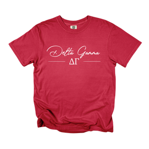 DG- Greek Letters and Script Tee