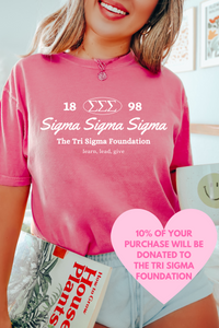 SIGMA- Oval Greek Letters Philanthropy Tee