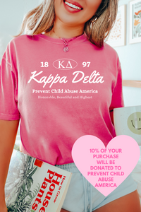 KD- Oval Greek Letters Philanthropy Tee