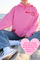 AGD- Pink and Red Circle of Philanthropy Hooded Sweatshirt