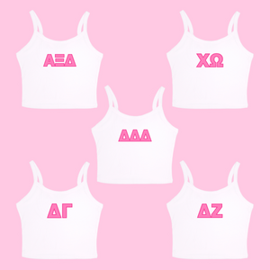 Greek Letters Sorority Tank