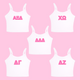 Greek Letters Sorority Tank