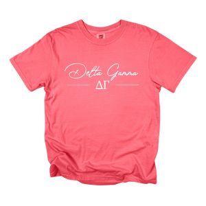 DG- Greek Letters and Script Tee