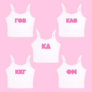 Greek Letters Sorority Tank