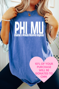 PHI MU- Through and Through Philanthropy Tee