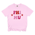 PHI MU- Pink Red Stars Tee