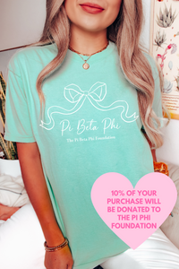 PI PHI- Ribbon Bow Philanthropy Tee