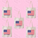 American Flag Sorority Tote Bag