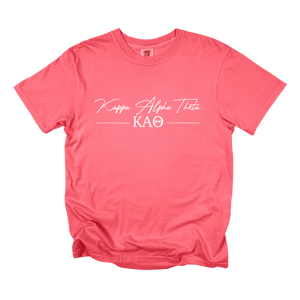 THETA- Greek Letters and Script Tee