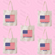American Flag Sorority Tote Bag