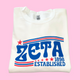 ZTA XL The Red White & Blue White Crewneck