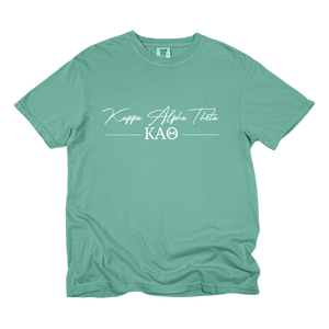 THETA- Greek Letters and Script Tee