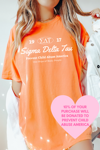 SDT- Oval Greek Letters Philanthropy Tee