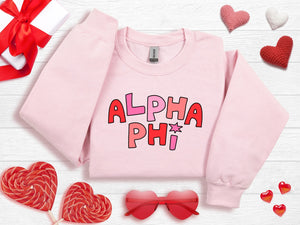 Handwritten Love Sorority Sweatshirt