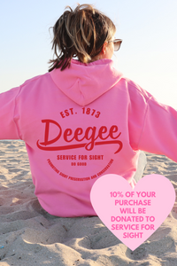 DG- Pink and Red Circle of Philanthropy Hooded Sweatshirt