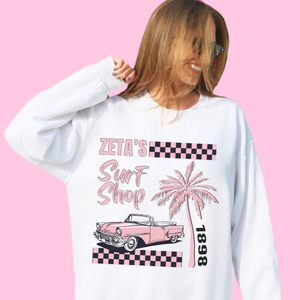 Surf Shop Crewneck Sorority Sweatshirt