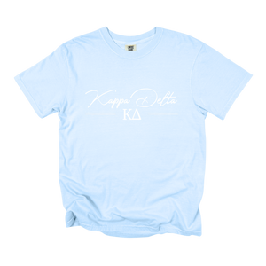 KD- Greek Letters and Script Tee