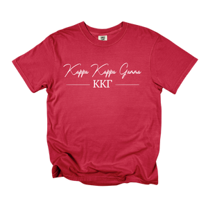 KKG- Greek Letters and Script Tee