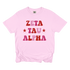 ZTA- Pink Red Stars Tee