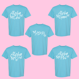 Butterflies for my Sorority Tee