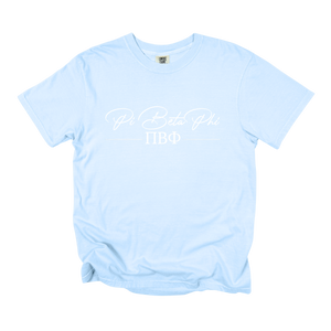 PI PHI- Greek Letters and Script Tee