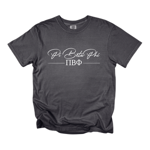 PI PHI- Greek Letters and Script Tee